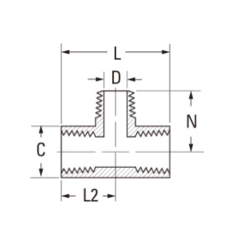 S.A.E pipe fittings Male Branch Tee [Ref.SAE NO.130425]